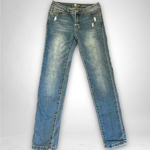7 For All Mankind Girls Skinny 5 Pocket Jeans Size 12